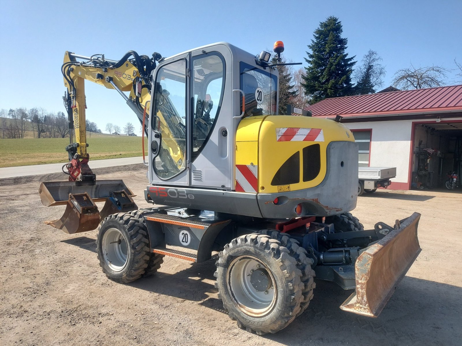 Mobilbagger typu Wacker Neuson Mobilbagger 9503 mit Powertilt, Gebrauchtmaschine v Haselbach (Obrázek 4)