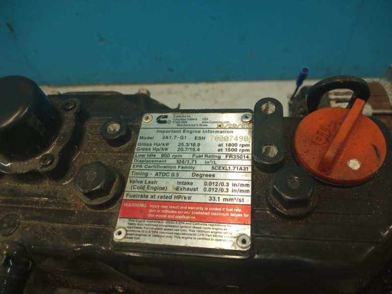 Motor und Motorteile типа Cummins 3A1.7-G1 ESN, Gebrauchtmaschine в Hemmet (Фотография 8)