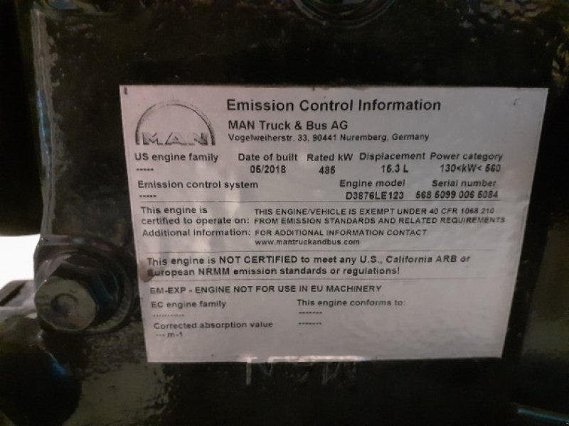 Motor und Motorteile типа Sonstige MAN D3876LE123, Gebrauchtmaschine в Hemmet (Фотография 4)