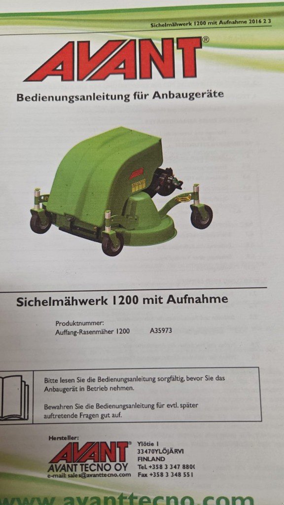 Motormäher του τύπου Avant 1200, Gebrauchtmaschine σε Oetwil am See (Φωτογραφία 4)