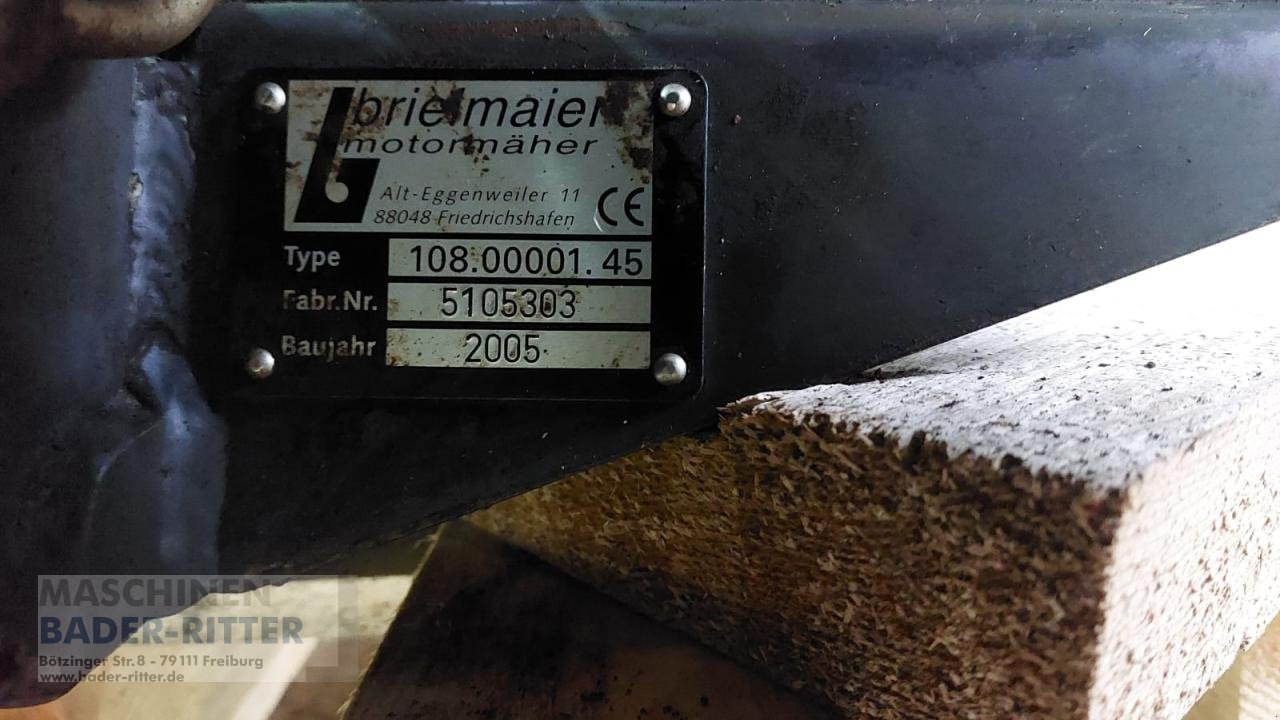 Motormäher za tip Brielmaier Brielmaier 27PS, Gebrauchtmaschine u Freiburg (Slika 5)