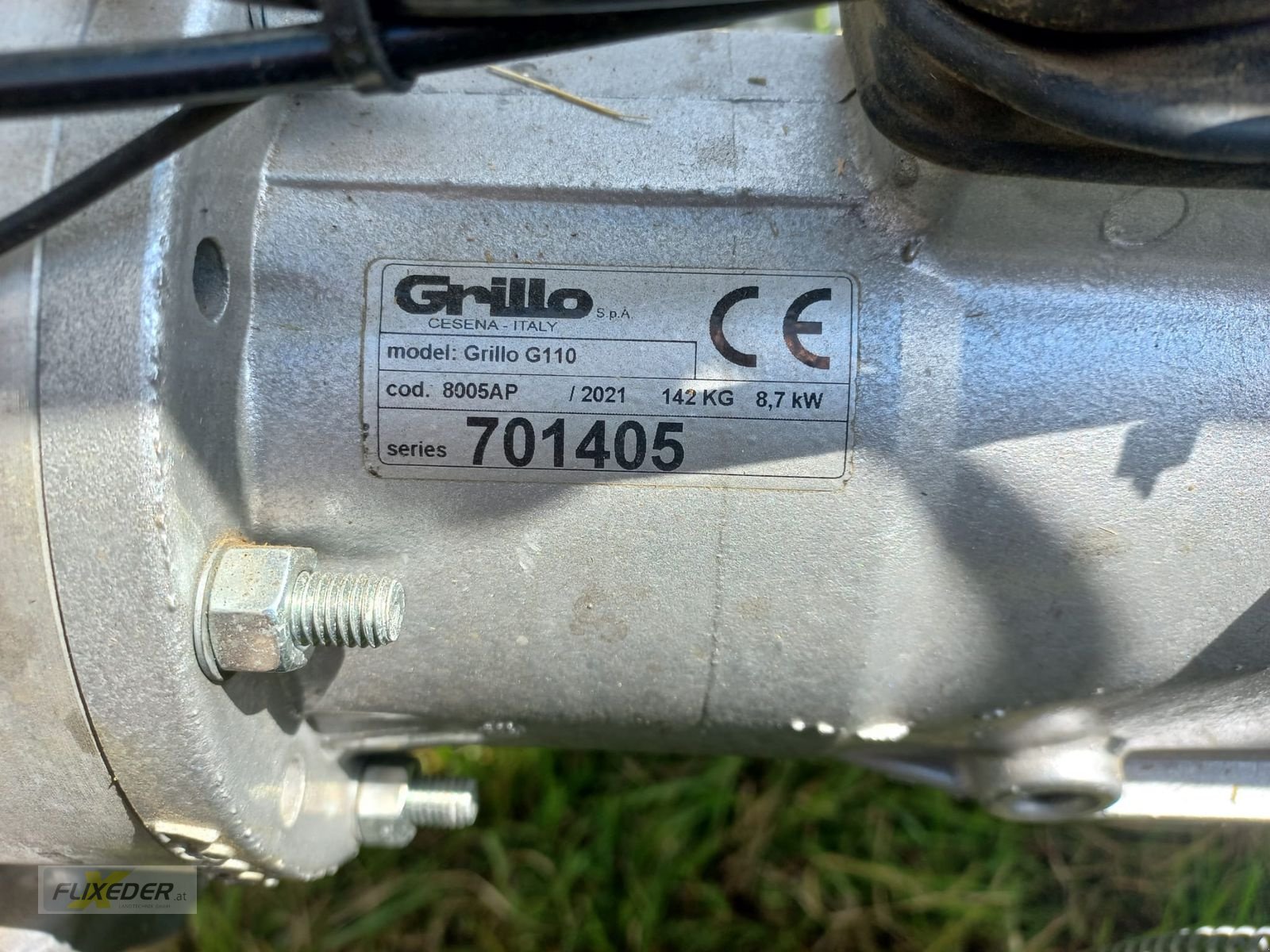Motormäher Türe ait Grillo G110DF GX390 mit Schlegelmulcher, Gebrauchtmaschine içinde Pattigham (resim 3)