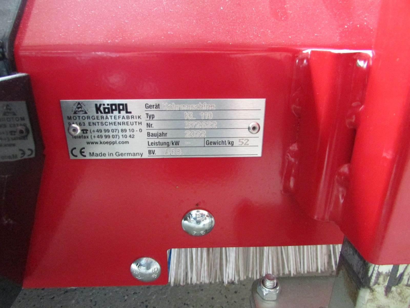 Motormäher типа Köppl Kehrmaschine KL 110, Gebrauchtmaschine в Saxen (Фотография 10)