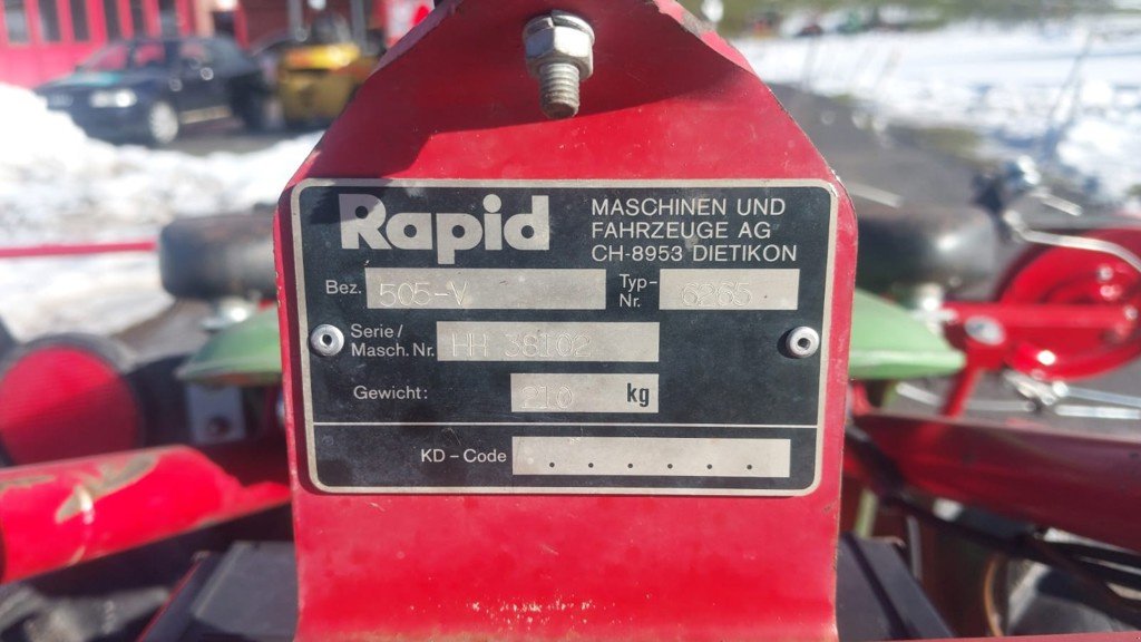 Motormäher typu Rapid 505V, Gebrauchtmaschine v Egg (Obrázek 6)