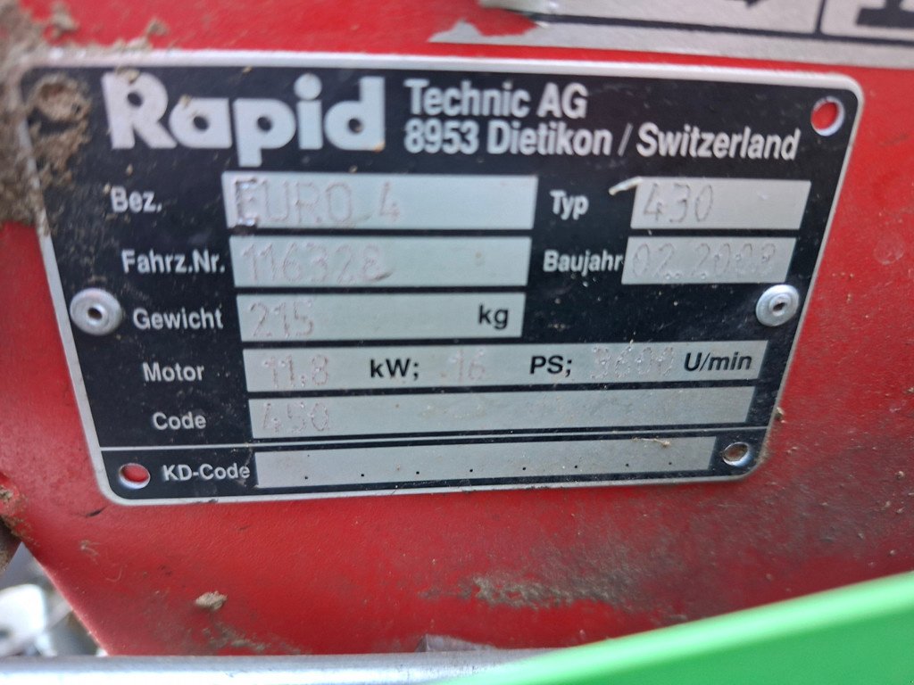 Motormäher tipa Rapid Euro 4 Motormäher, Gebrauchtmaschine u Chur (Slika 6)