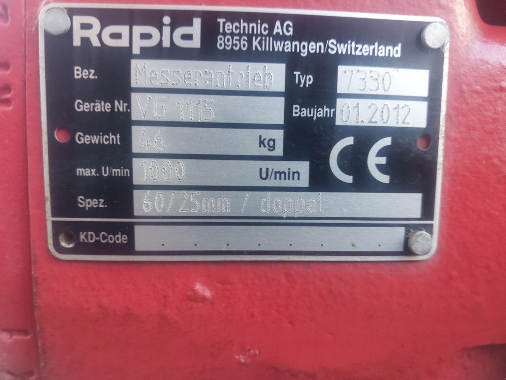 Motormäher typu Rapid Kommunalbalken ESM 181cm, Gebrauchtmaschine v Egg (Obrázek 5)