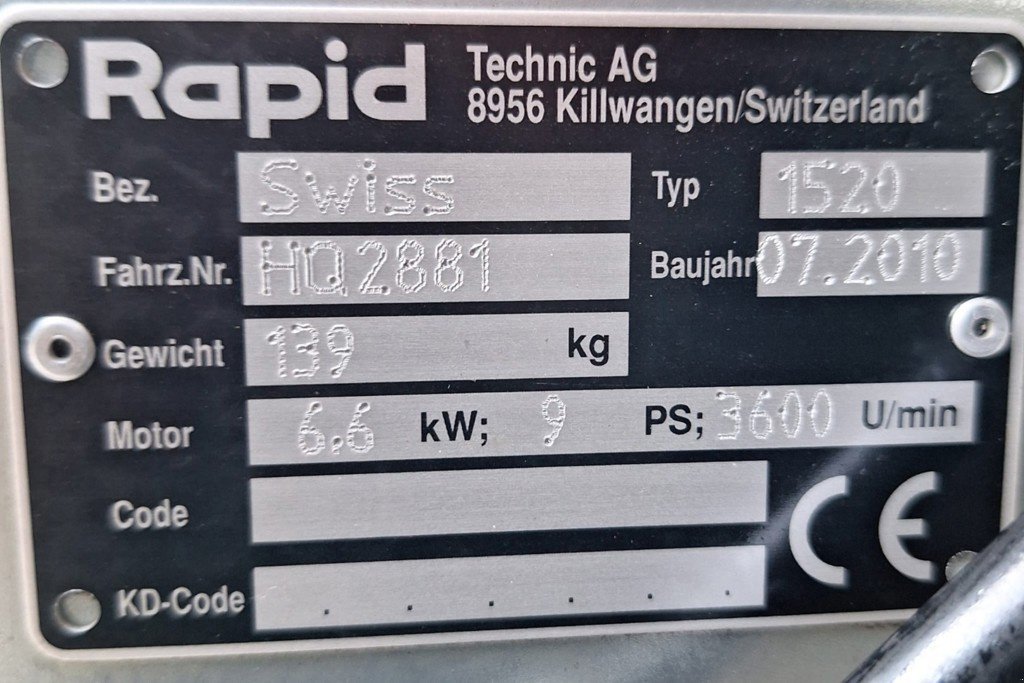 Motormäher tip Rapid Swiss, Gebrauchtmaschine in Susten (Poză 10)
