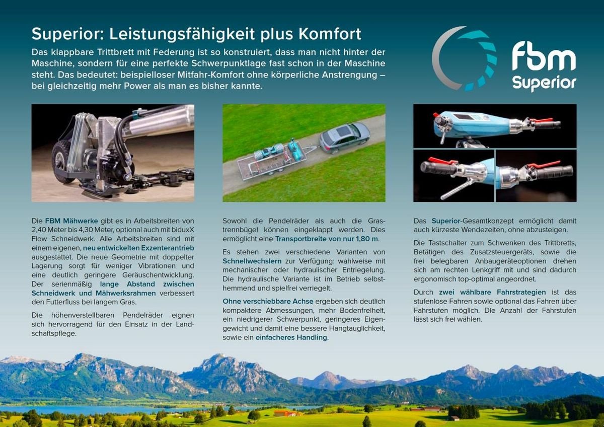 Motormäher des Typs Sonstige FBM Superior Motormäher 26PS, Neumaschine in Tamsweg (Bild 8)