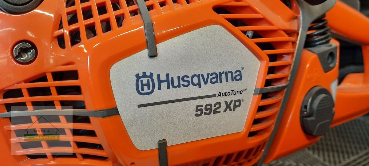 Motorsäge Türe ait Husqvarna 592XP mit 70cm Schwert, Neumaschine içinde Engerwitzdorf (resim 3)