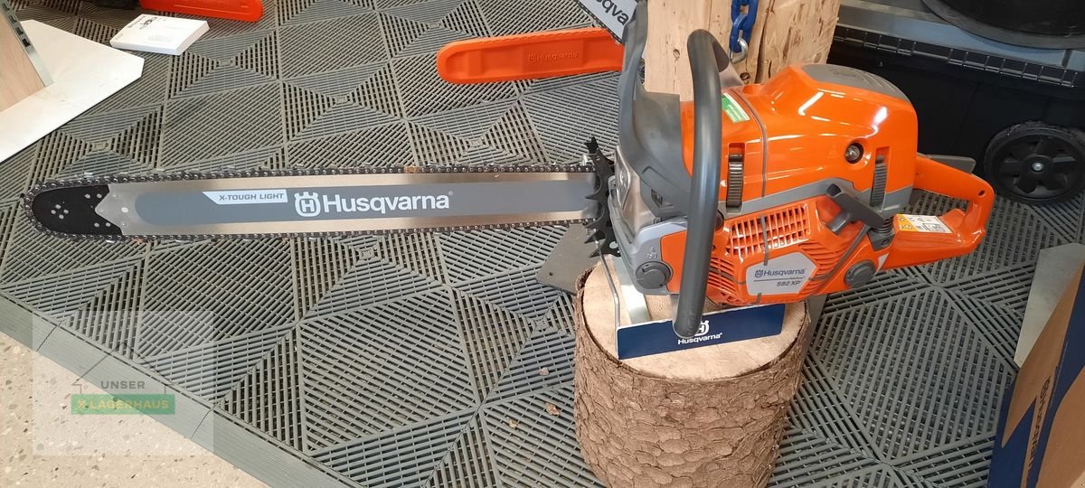 Motorsäge Türe ait Husqvarna 592XP mit 70cm Schwert, Neumaschine içinde Engerwitzdorf (resim 1)