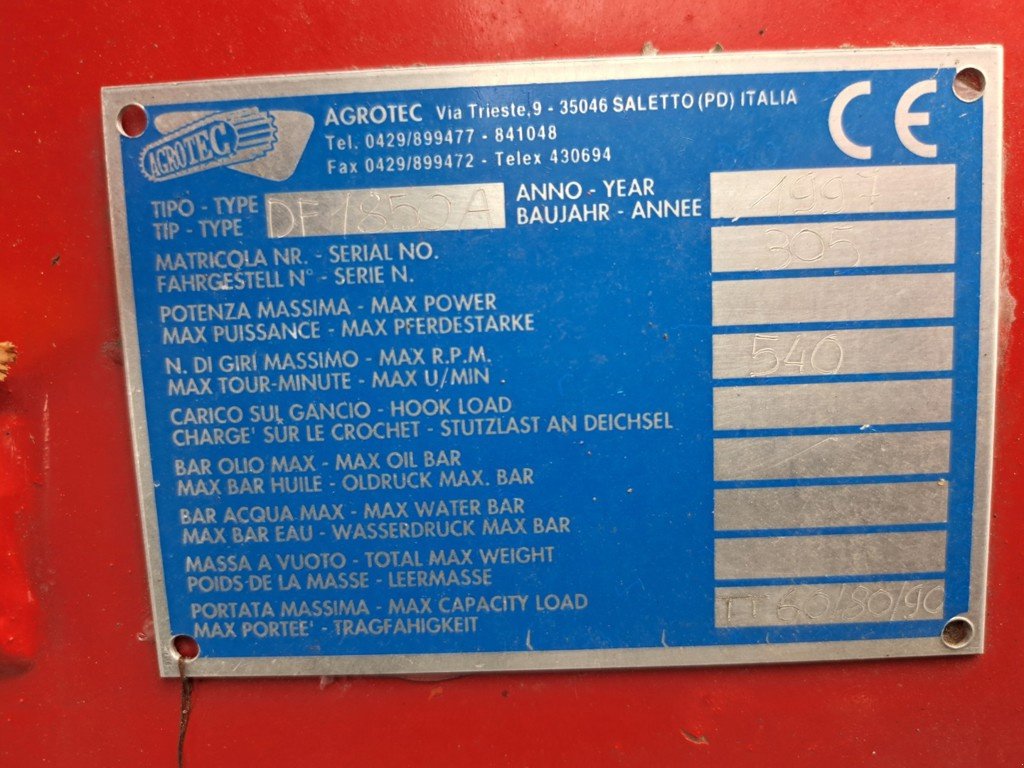 Mulcher typu agrotech DF 1850A, Gebrauchtmaschine v Oetwil am See (Obrázek 4)