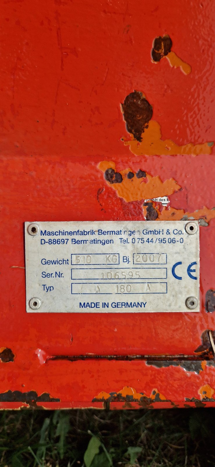 Mulcher Türe ait Bermatingen Frontmulcher A180, Gebrauchtmaschine içinde Allershausen (resim 7)