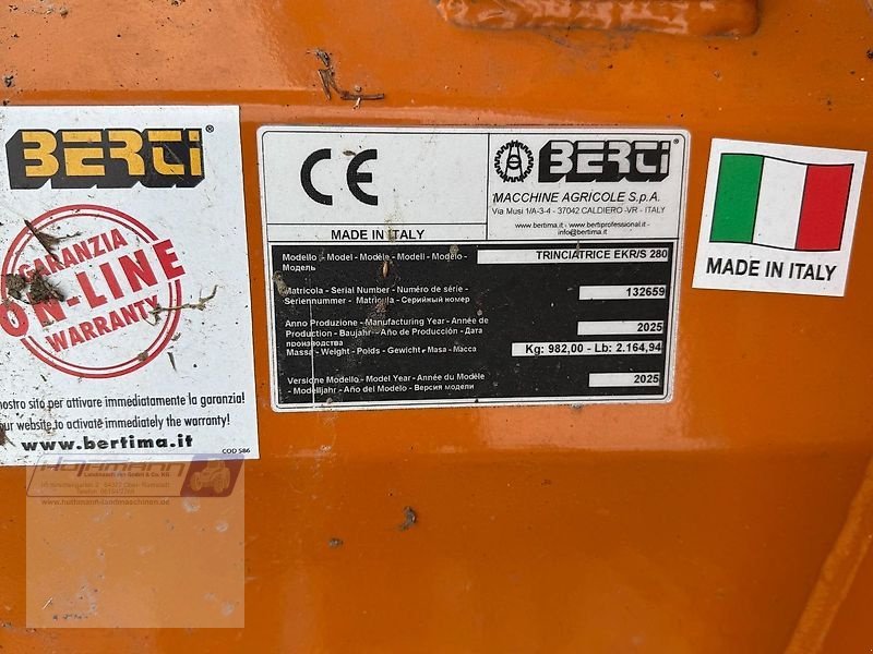 Mulcher des Typs Berti EKR/S 280, Vorführmaschine in Ober-Ramstadt (Bild 4)