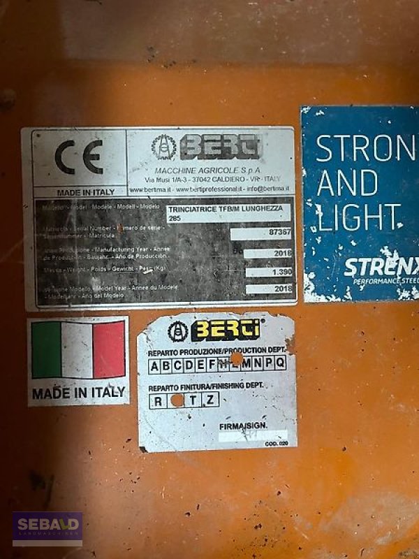 Mulcher of the type Berti Mulcher TFB/M 285, Gebrauchtmaschine in Zweibrücken (Picture 5)