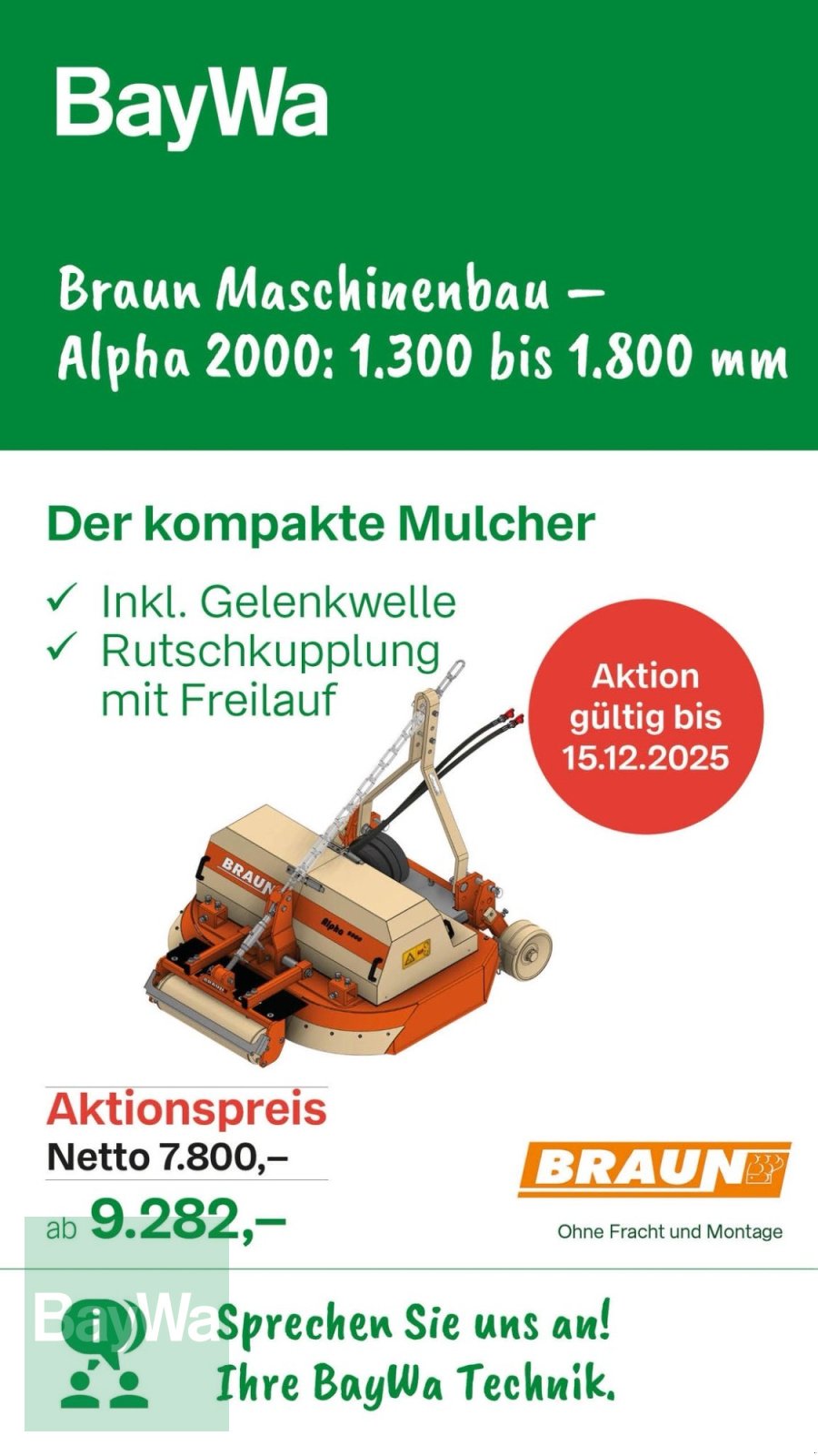 Mulcher tip Braun Alfa 2000, Neumaschine in Volkach (Poză 1)