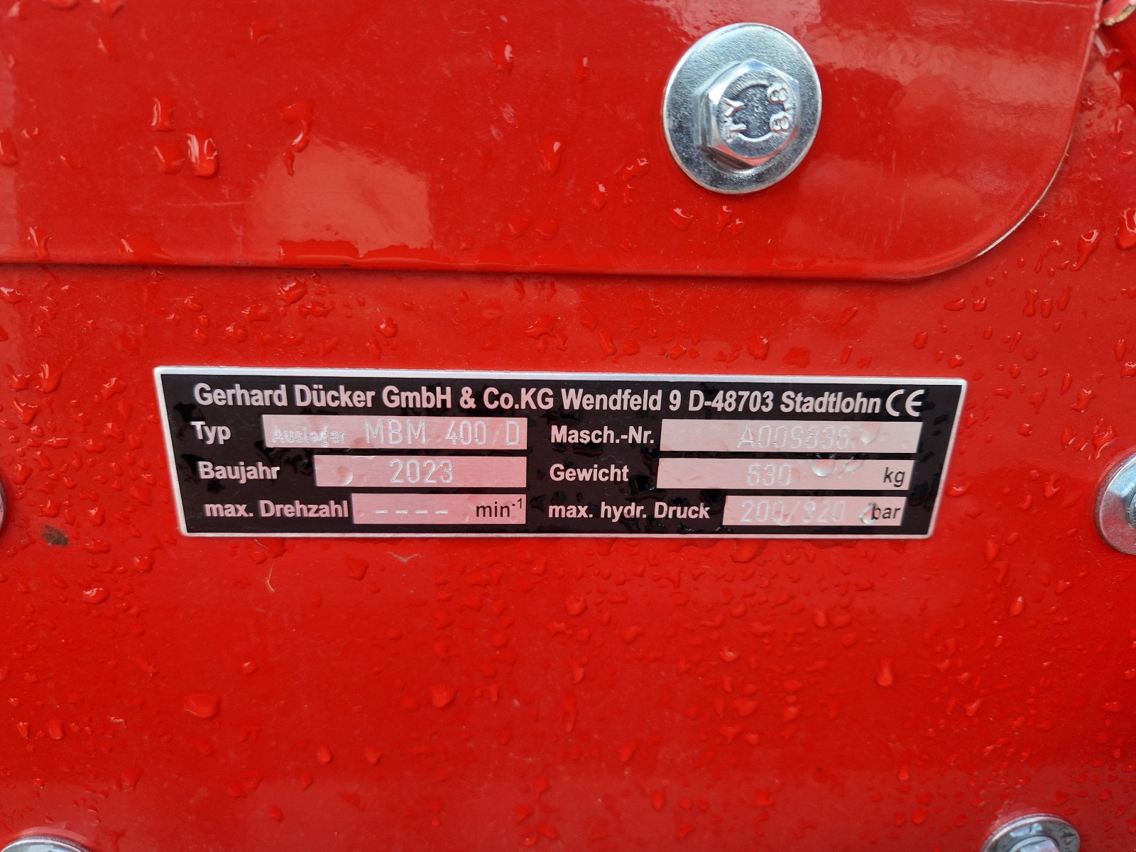 Mulcher typu Dücker MBM400, Gebrauchtmaschine v Bad Sobernheim (Obrázek 4)