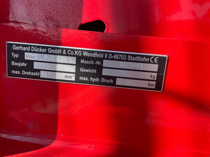 Mulcher des Typs Dücker UM 27, Neumaschine in Ringsheim (Bild 8)