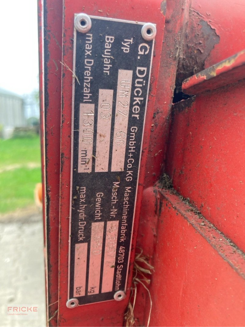 Mulcher типа Dücker UM 27, Gebrauchtmaschine в Bockel - Gyhum (Фотография 2)