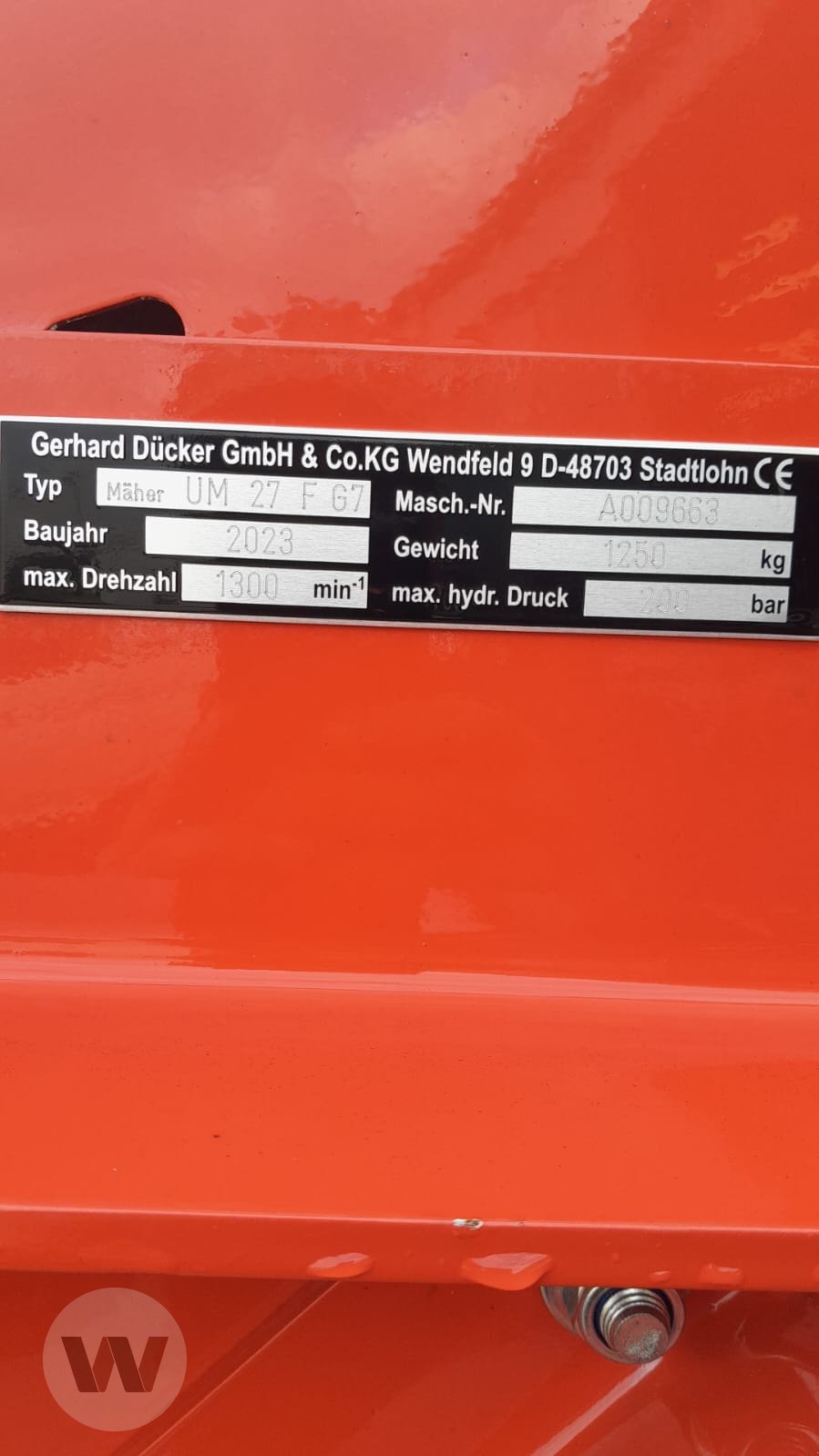 Dücker UM 27, Neumaschine, Baujahr: 2022 (Bild 6) Mulcher des Typs Dücker UM 27, Neumaschine in Börm (Bild 6)