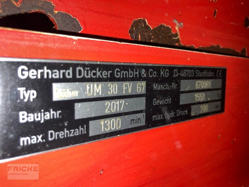 Mulcher Türe ait Dücker UM 30 FV, Gebrauchtmaschine içinde Bockel - Gyhum (resim 5)