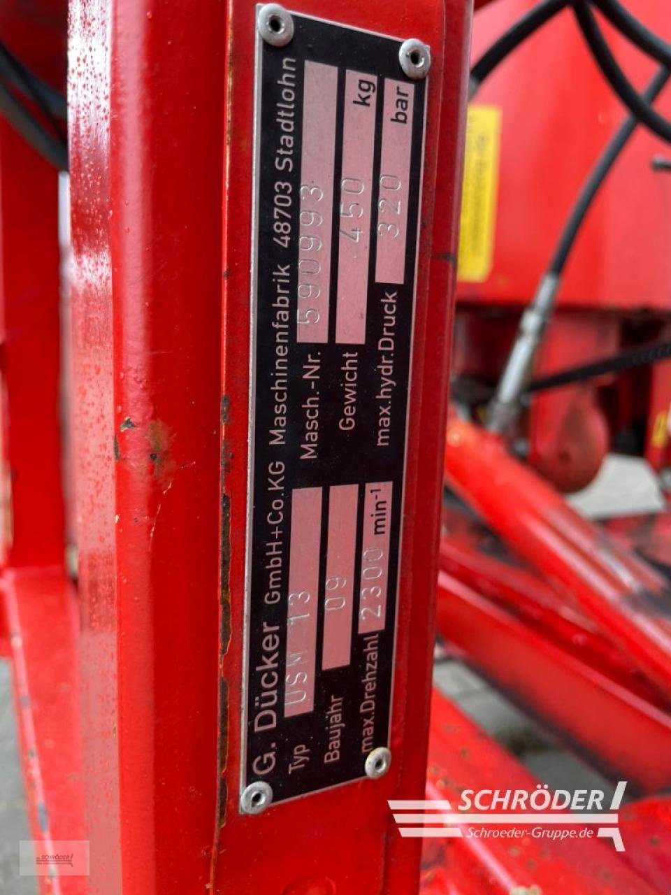 Mulcher Türe ait Dücker USM 13, Gebrauchtmaschine içinde Wildeshausen (resim 3)