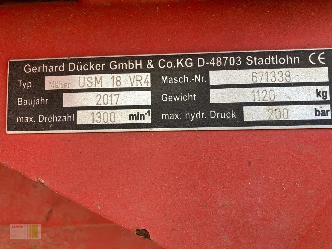 Mulcher du type Dücker USM 18, Gebrauchtmaschine en Sörup (Photo 4)