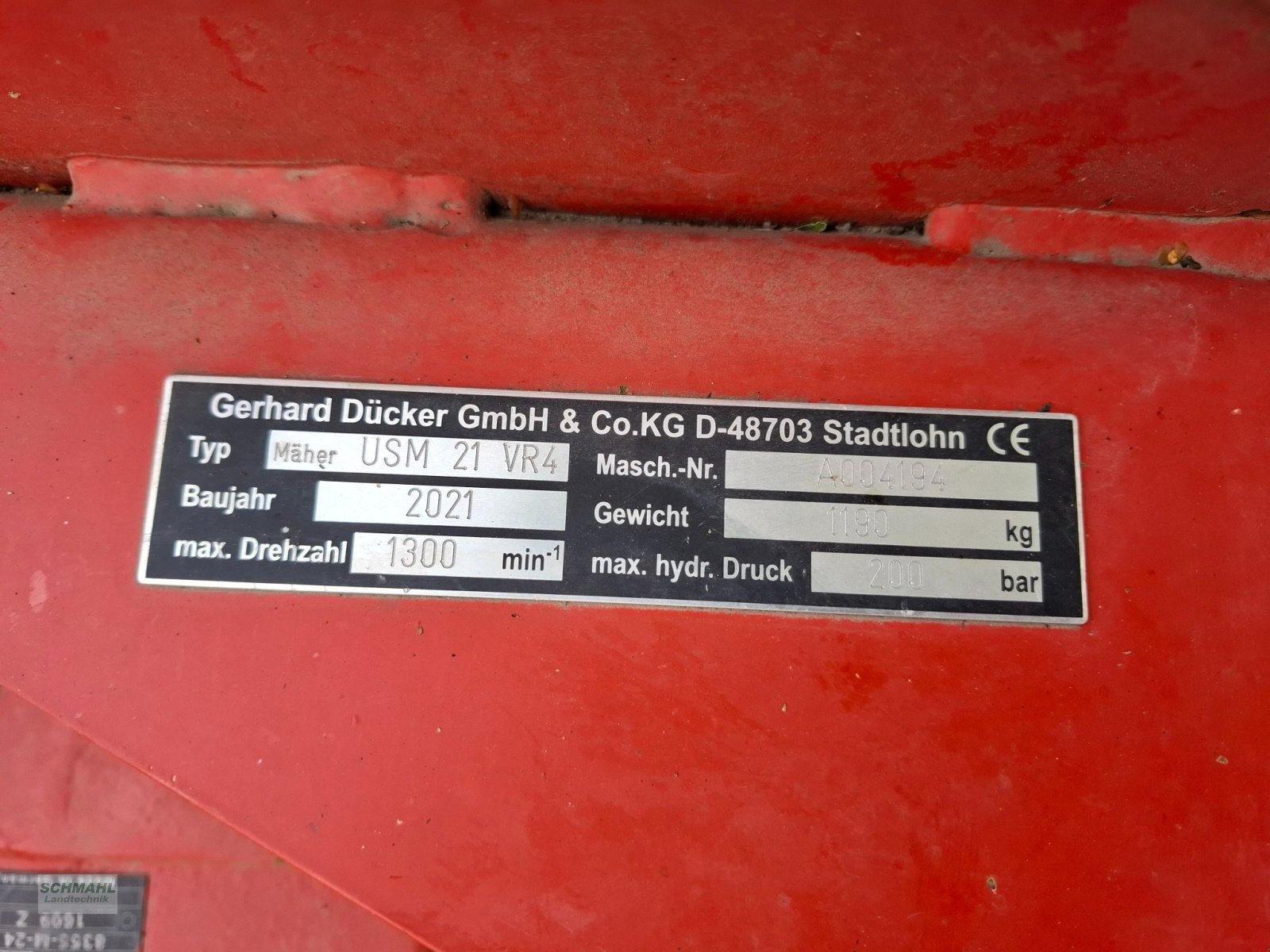 Mulcher Türe ait Dücker USM 21, Gebrauchtmaschine içinde Oldenburg in Holstein (resim 2)