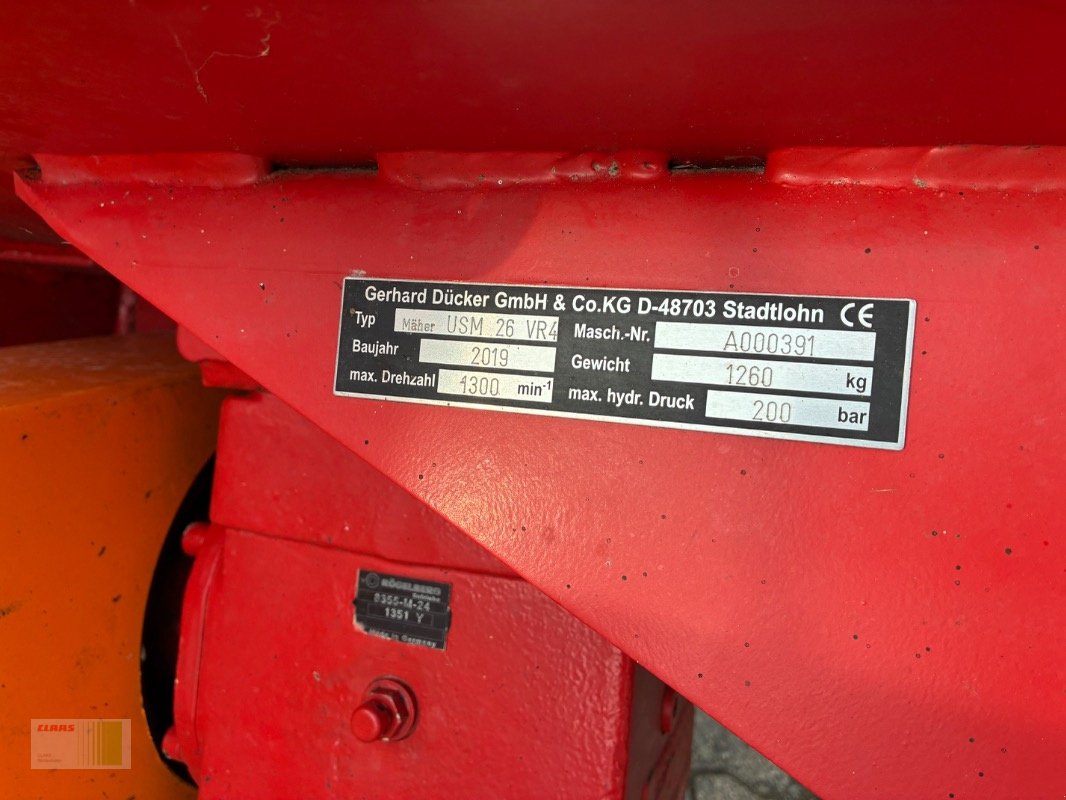 Mulcher of the type Dücker USM 26 VR4, Gebrauchtmaschine in Risum-Lindholm (Picture 6)