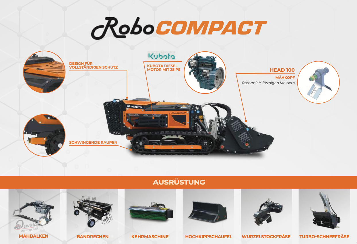Mulcher tipa Energreen Compact Mulchraupe, Neumaschine u Regen (Slika 9)