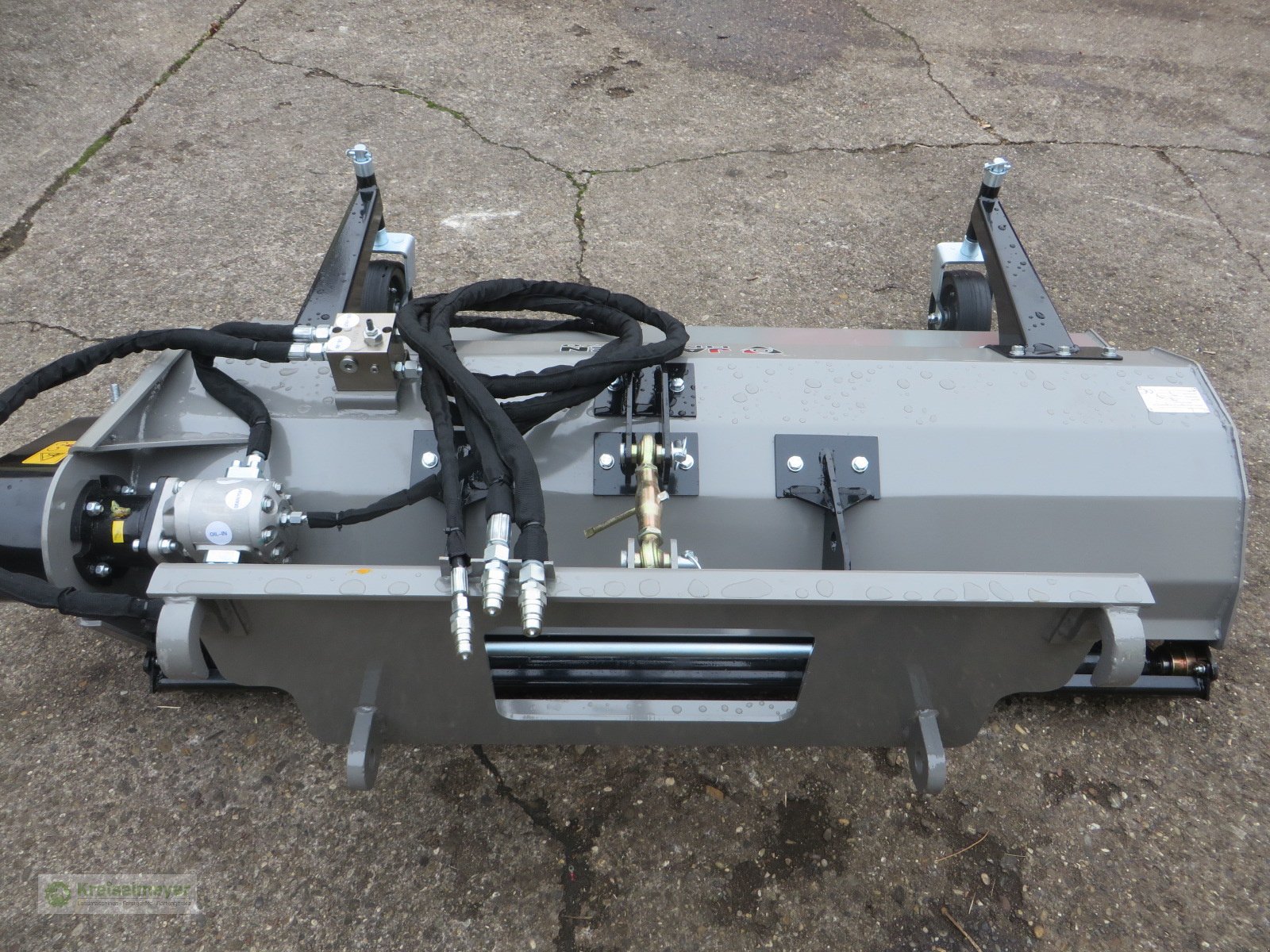 Mulcher des Typs Jansen HMM-170, Schlegelmulcher Hydraulischer Frontmulcher Euro-Frontlader-Aufnahme, Neumaschine in Feuchtwangen (Bild 3)
