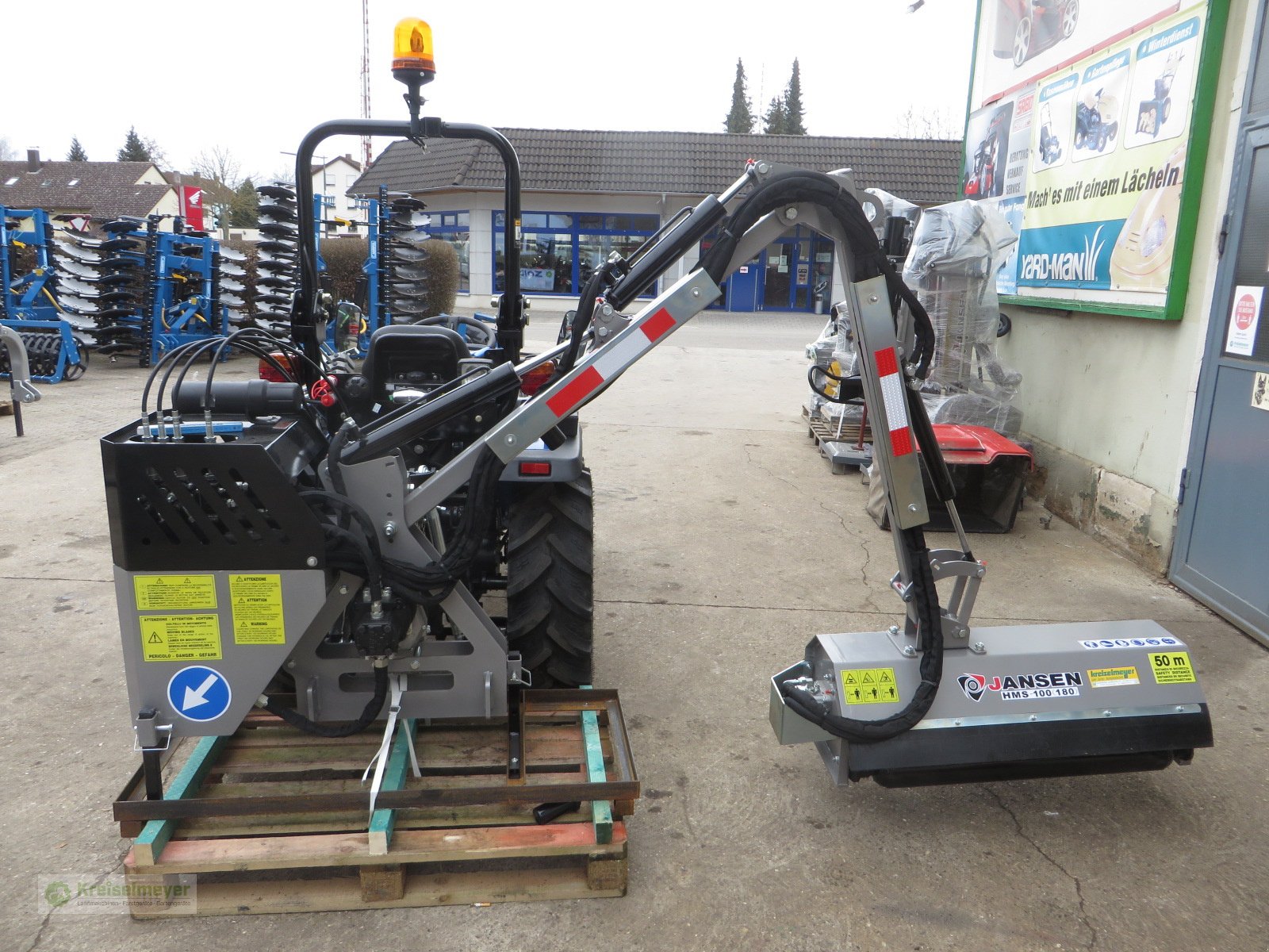 Mulcher typu Jansen HMS-100 (180) Schlegelmulcher und Heckenschere + Kranausleger + Inkl. Steuereinheit Zapfwellenantrieb, Neumaschine v Feuchtwangen (Obrázek 1)