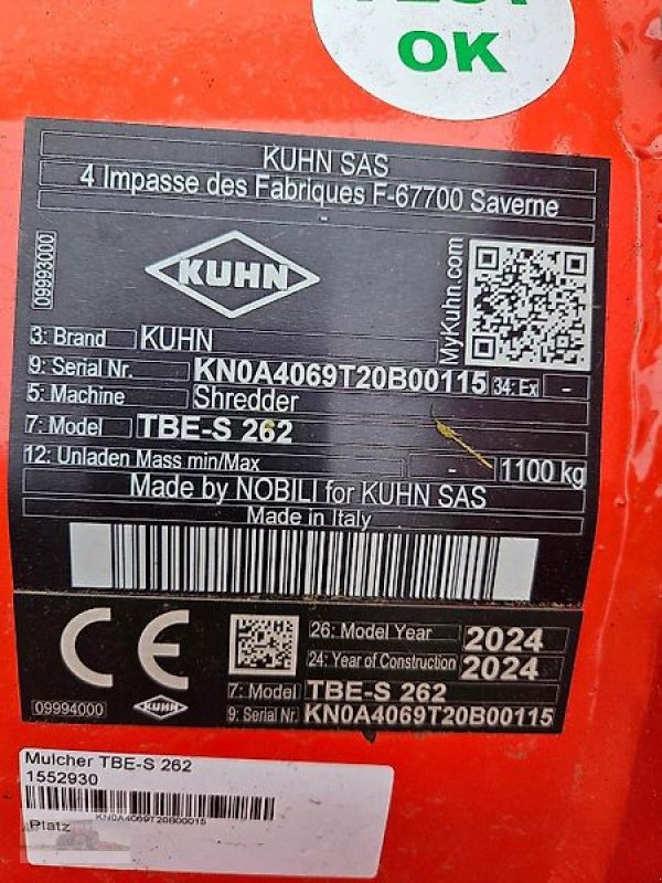 Mulcher του τύπου Kuhn TBE-S 262, Neumaschine σε Flessau (Φωτογραφία 5)