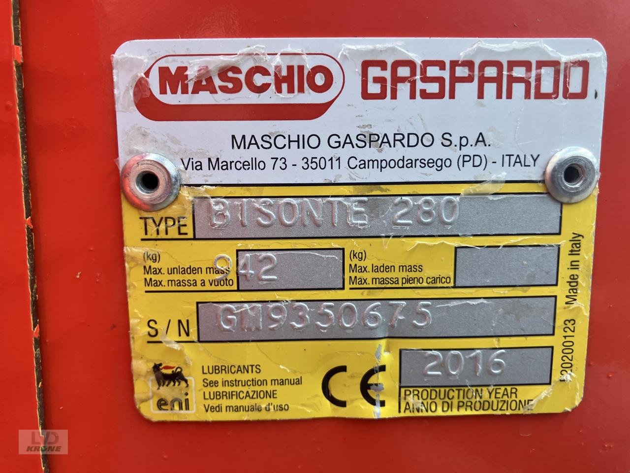 Mulcher typu Maschio Bisonte 280, Gebrauchtmaschine w Spelle (Zdjęcie 8)