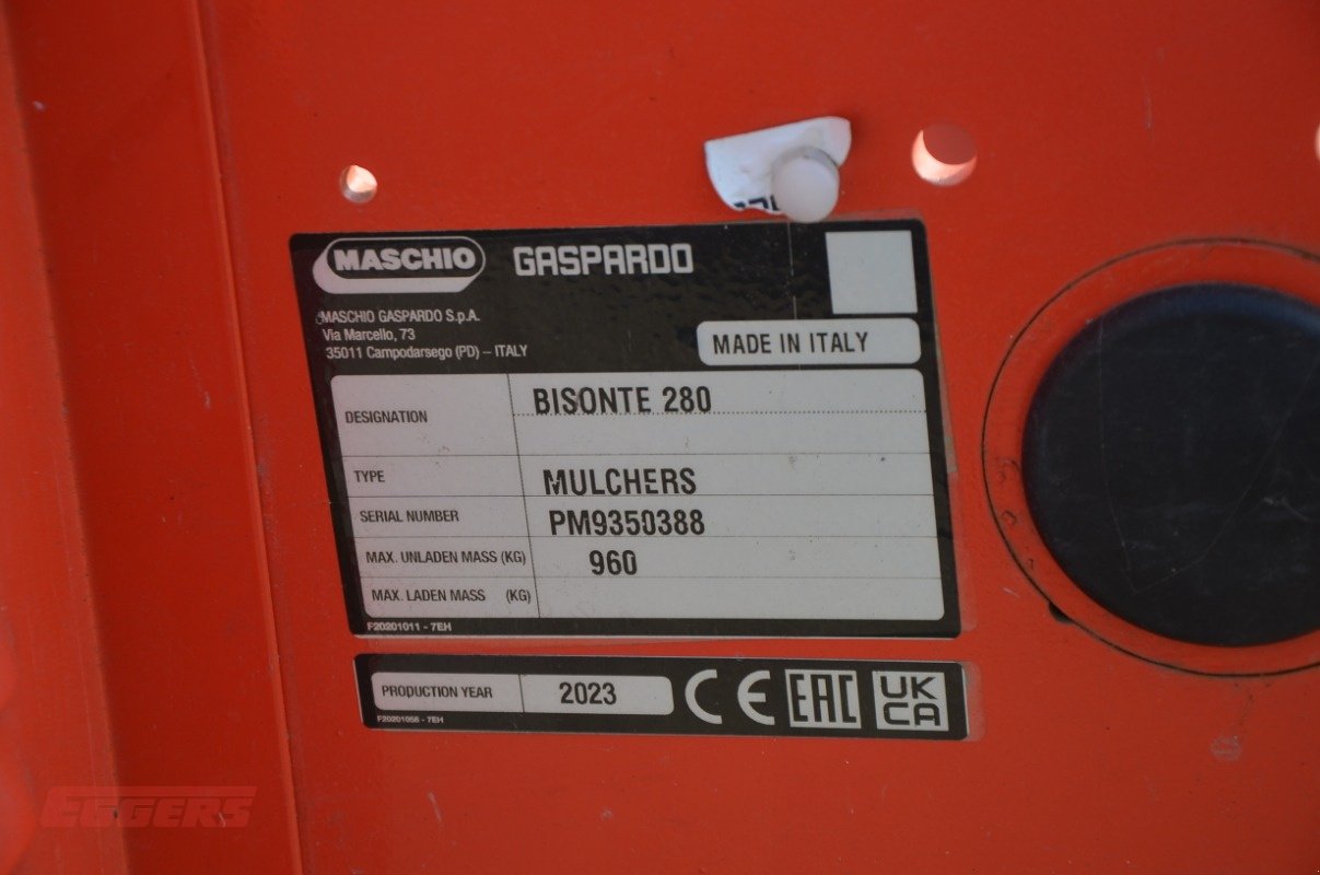Mulcher du type Maschio Bisonte 280, Gebrauchtmaschine en Suhlendorf (Photo 16)