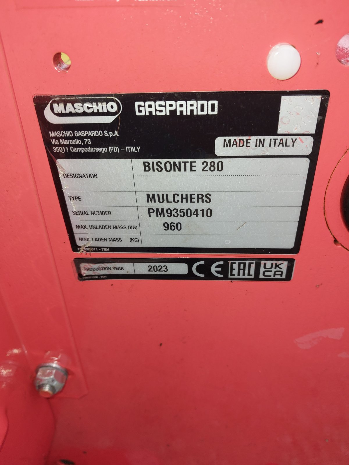 Mulcher of the type Maschio Bisonte 280, Gebrauchtmaschine in Bogen (Picture 3)