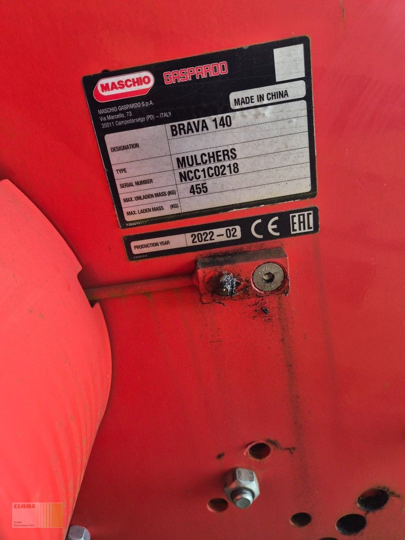 Mulcher от тип Maschio BRAVA 140, Neumaschine в Reinheim (Снимка 5)