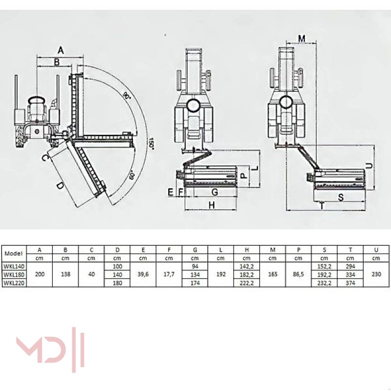 Mulcher a típus MD Landmaschinen Kellfri Böschungsmäher W 1,4 m, 1,8 m, 2,2 m, Neumaschine ekkor: Zeven (Kép 18)