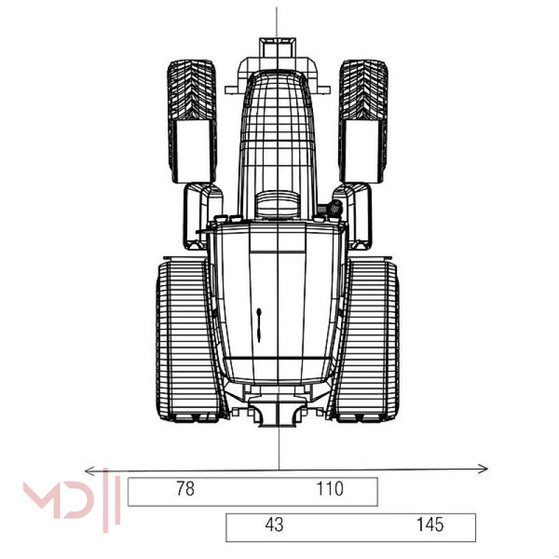 Mulcher tip MD Landmaschinen Kellfri Schlegelmulcher W 1,95 m, hydraulischer Seitenverschiebung, Neumaschine in Zeven (Poză 3)