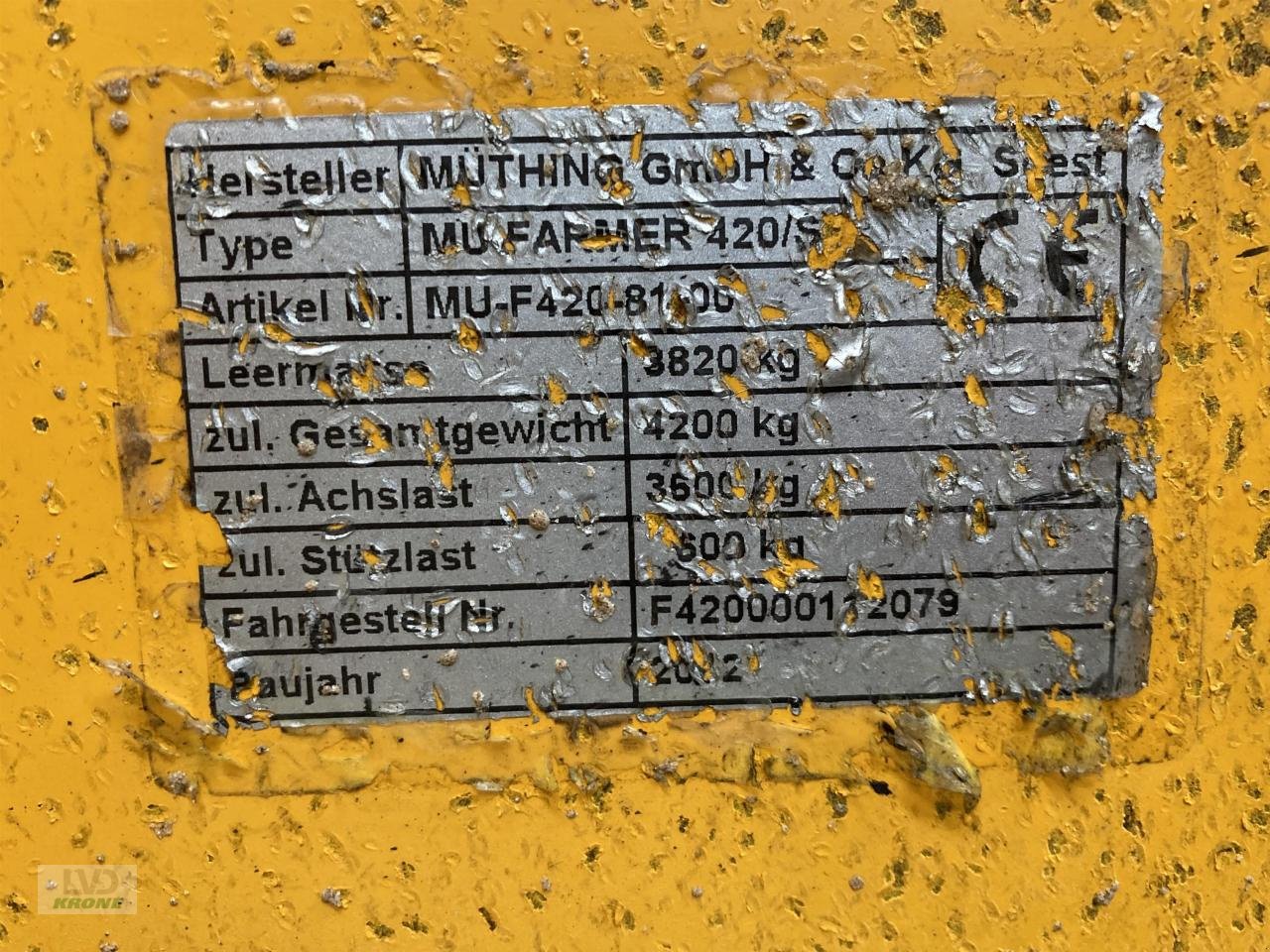 Mulcher типа Müthing Farmer 420/S, Gebrauchtmaschine в Spelle (Фотография 11)