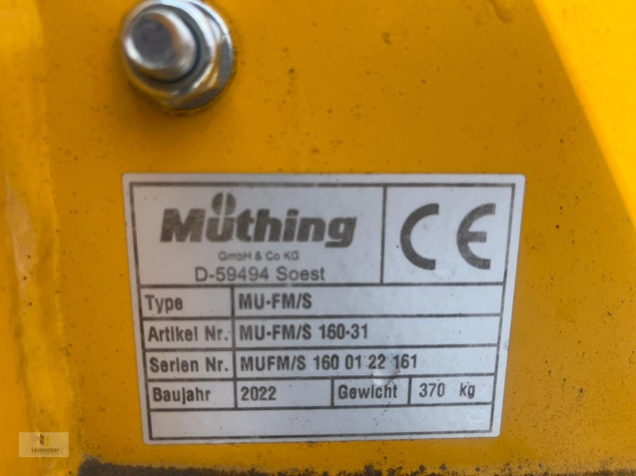 Mulcher typu Müthing MU-FM/S 160-31, Neumaschine v Neuhof - Dorfborn (Obrázek 3)