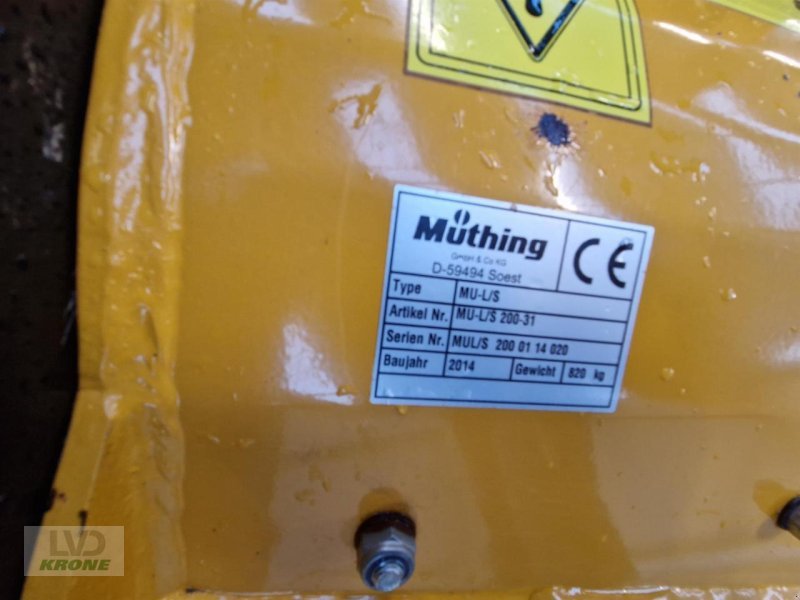 Mulcher typu Müthing MU-L/S 200-31, Gebrauchtmaschine v Spelle (Obrázek 8)