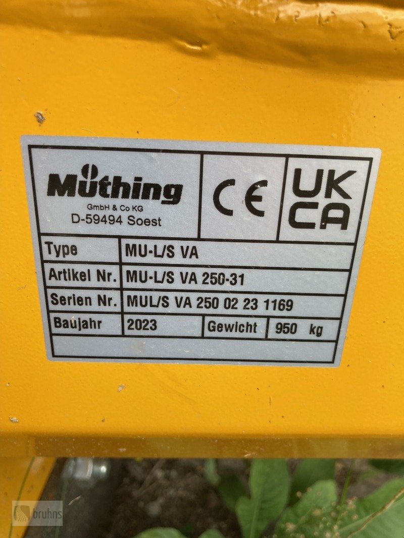 Mulcher des Typs Müthing MU - L/S 250 Vario, Neumaschine in Karstädt (Bild 6)