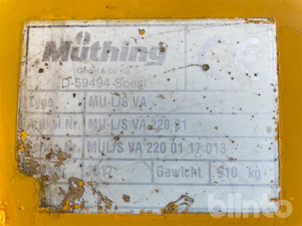 Mulcher des Typs Müthing MU-LS 220, Gebrauchtmaschine in Düsseldorf (Bild 5)
