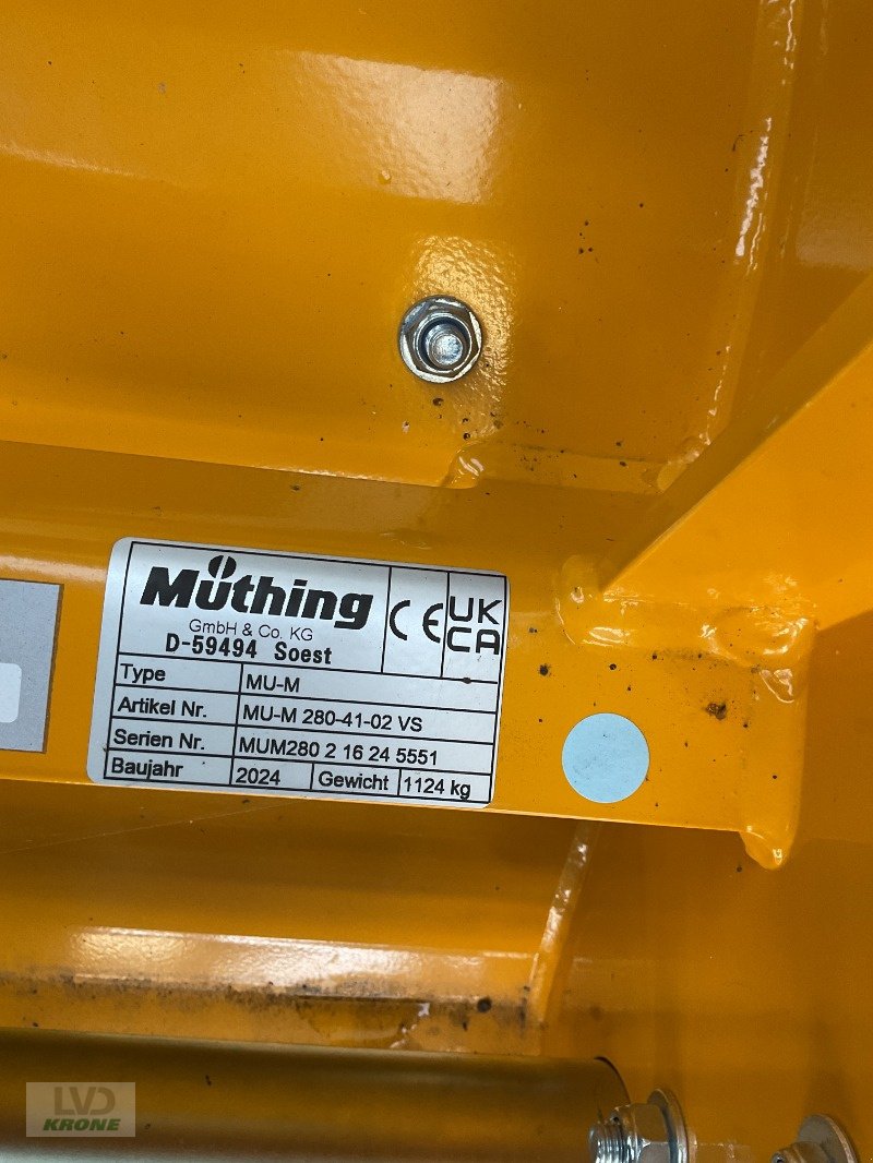Mulcher del tipo Müthing MU-M 280 Vario, Gebrauchtmaschine en Spelle (Imagen 6)