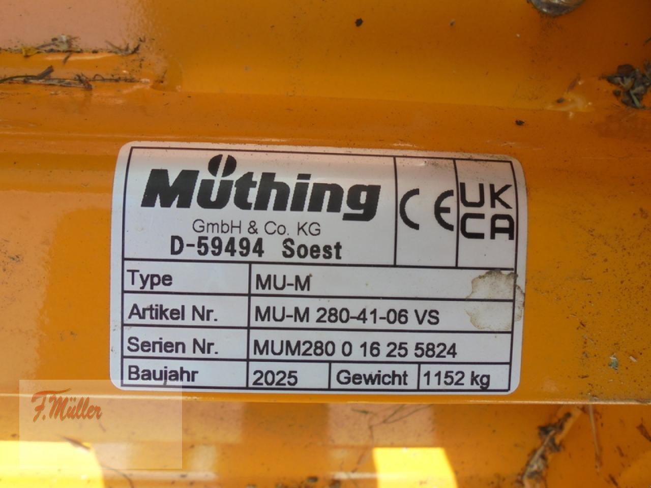 Mulcher of the type Müthing MU-M 280 VARIO, Neumaschine in Taaken (Picture 4)