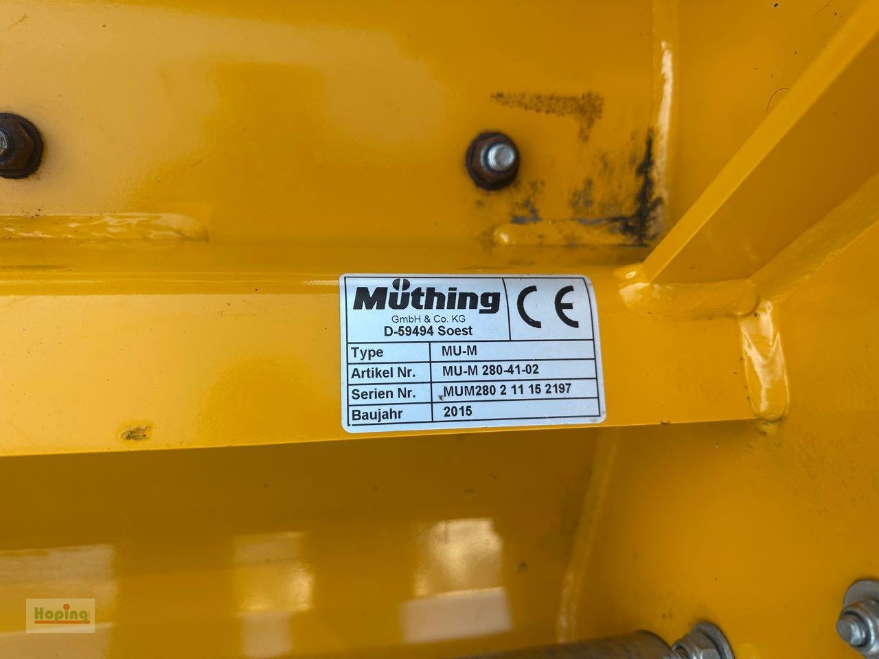 Mulcher tip Müthing MU-M 280, Gebrauchtmaschine in Bakum (Poză 8)