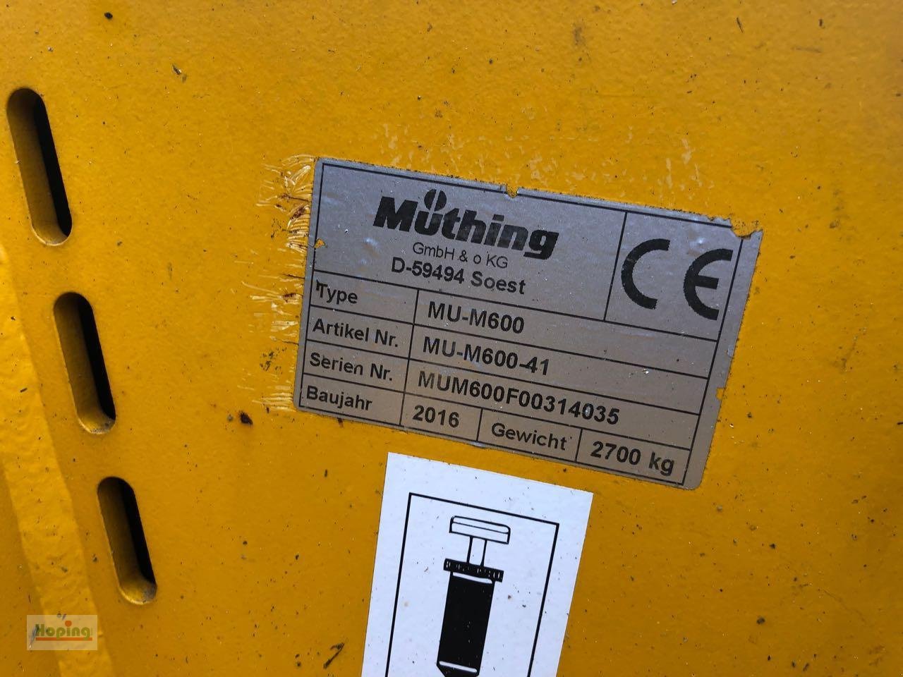 Mulcher typu Müthing MU-M600, Gebrauchtmaschine v Bakum (Obrázek 12)