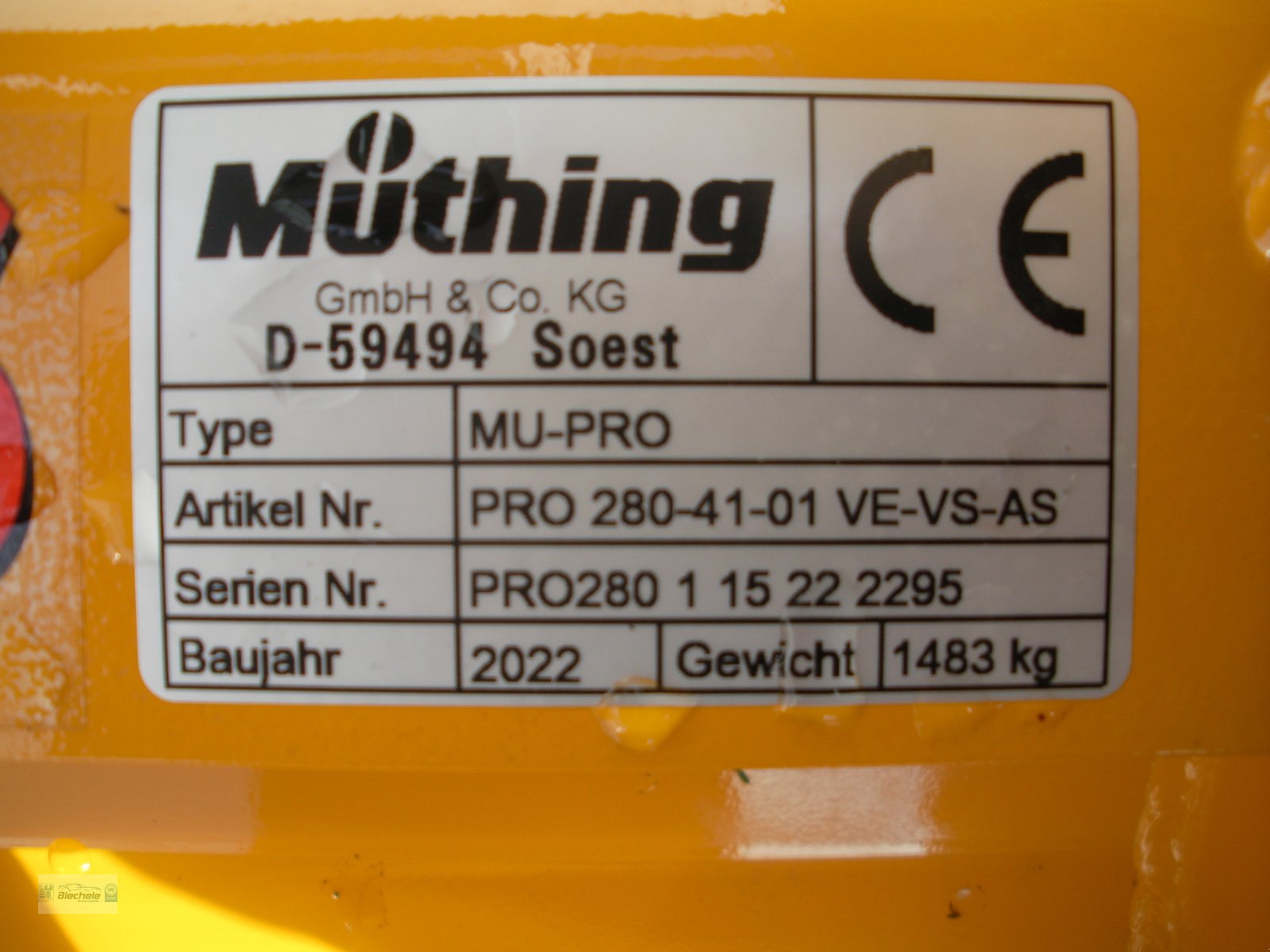 Mulcher a típus Müthing MU-PRO 280 Vario, Neumaschine ekkor: Bronnen (Kép 6)
