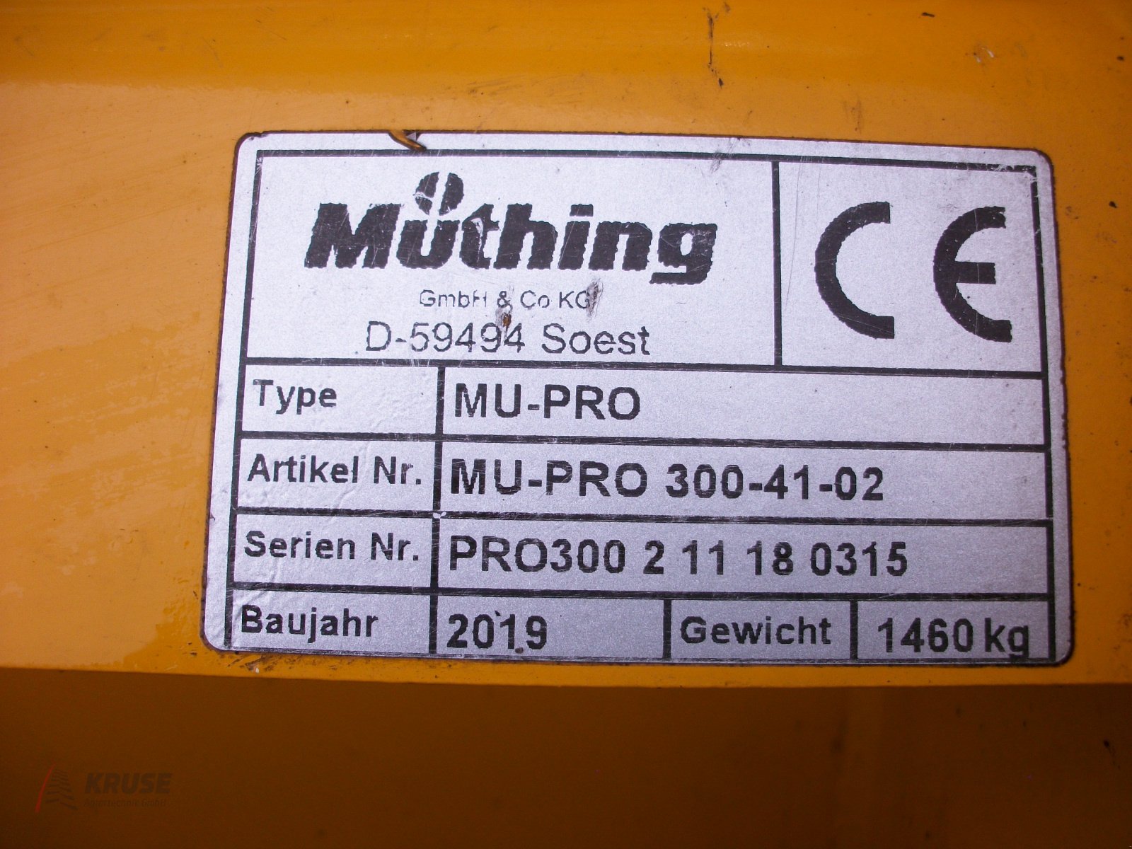 Mulcher des Typs Müthing MU-Pro 300-41, Gebrauchtmaschine in Fürstenau (Bild 8)