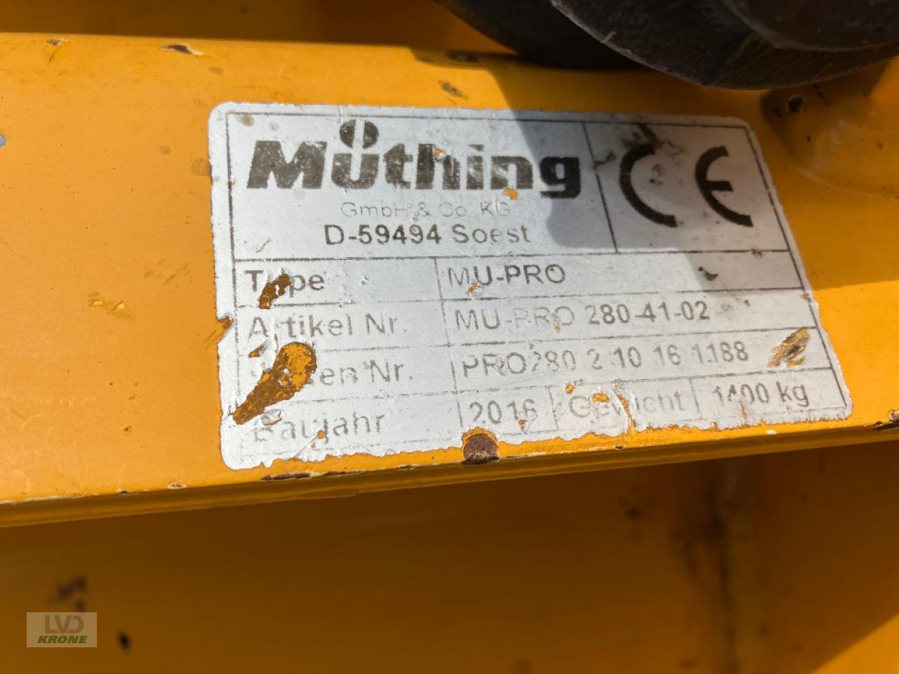 Mulcher tip Müthing MU-PRO Vario 280, Gebrauchtmaschine in Spelle (Poză 8)
